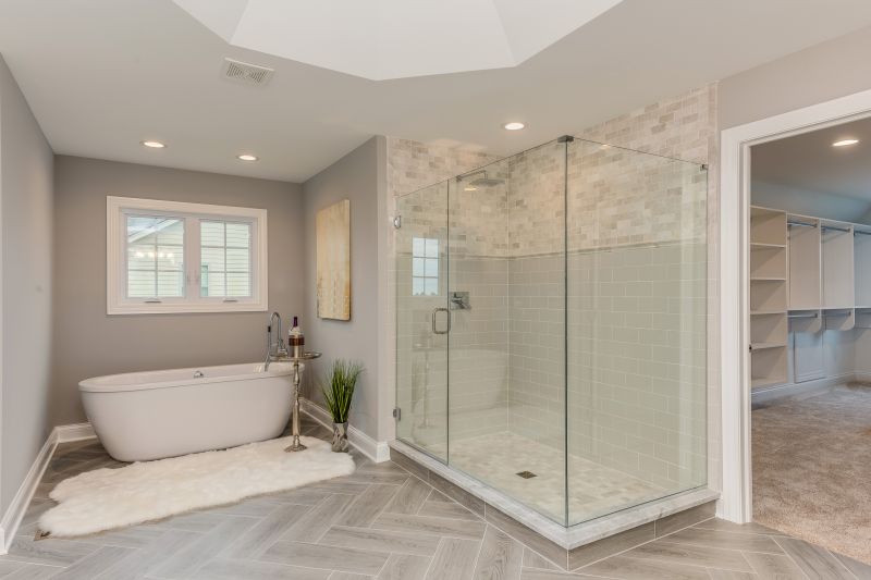 Modern Shower with Glass Doors